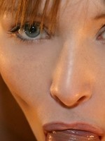 Anna Deepthroating Closeup