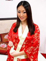 Evelyn Lynn In Red Kimono